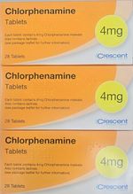 3 x Chlorphenamine 4 mg Tablets 28 -For Hives/Hay Fever/Eczema Like Piriton.
