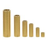 1/8" 1/4" 1/2" 3/8 3/4 BSP Male Long Brass Running Nipple Pipe Fitting Connector