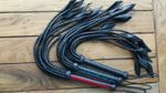 Cat-O-Nine Tails Flogger Whip Heavy Long Real Leather whip Premium Handmade UK