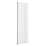 Radiator Vertical Oval Column Double Panel Designer Heating White 1800 x 600mm