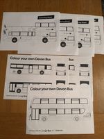 Stagecoach South West Colouring Paper, Mixed Open Top + Devon Bus MMC & Electric