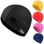 100% Unisex Adult Kids Children Swimming pool Cap Swim Hat Nylon