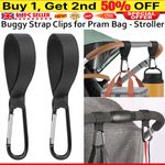 1-5PCS Buggy Clips Pram Hooks for Bags Baby Pushchair Clips Stroller Hooks