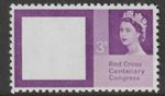 GREAT BRITAIN 1963 RED CROSS 3d RED OMITTED  MARYLAND FORGERY unused