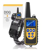 800M Remote Electric Shock Collar Pet Dog Training Anti Bark Rechargeable LCD UK