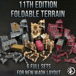 W40K 11th Edition Foldable Terrain FULL BOARD Fabricator's Lair | NO FOOTPRINTS.