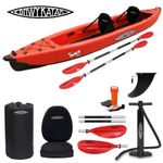 CONWY KAYAK Padarn Drop Stitch Inflatable Kayak Sit on Top Two 2 Person Tandem