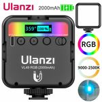 Ulanzi VL49 Mini RGB LED Video Light Vlog Phone Photography Camera Fill Lighting