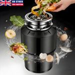 UK Food Waste Disposal Unit 0.75HP Wireless Remote For Home Kitchen 2L Capacity