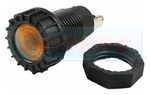 Amber Classic Car Dash Board Panel Warning Light Lamp 12v 17mm Hole