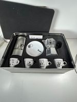 Bialetti Moka Express Stovetop Espresso Maker Gift Set Coffee Storage Cups READ