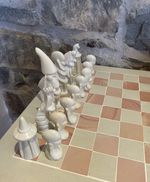 Soapstone Special Maasai Tribal Chess Set (14inch) Hand Carved