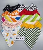 10 Pack of Brand New Bibbles Bandana Baby Bibs Toddler Dribble Value Handmade