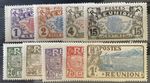 REUNION 1907 YVERT 56-58.61-62.65-66.69 ** MINT IMMACULATE (07074