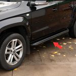 FIT for FORD TRANSIT CUSTOM SWB 2012-2023 BLACK SIDE STEPS SIDE RUNNING BOARDS