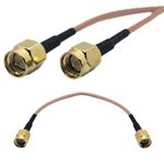 SMA Male to SMA Male Connector 15cm RG316 Cable Pigtail