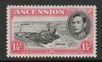 Ascension 1938-53 1½d Black & rose-carmine perf 13 SG 40f Mnh.