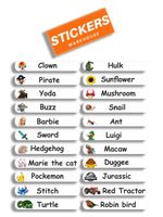 Personalised Custom Stick On Tag Clothes Name Stickers School Nursery Care Home