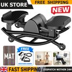Left-Right Swing Rock Stepper Low Impact Cardio Machine Core Workout Trainer UK