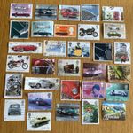30 Car, Motoring GB Used Stamps Off Paper, Thematics.