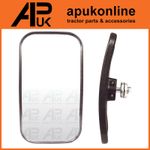 Universal Mirror Head + Glass Tractor Lorry Digger Blind Spot for JCB Bus Curved