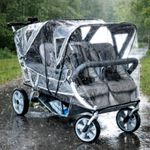 Rain Cover for The Cabrio 6 Seater Stroller, Made in The UK from Supersoft PVC