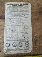 WW1 British Army Discharge Certificate, 3rd Battalion, Cheshire Regiment - Craft