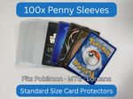 100x Penny Sleeves Soft Card Protectors Standard Size MTG Pokemon Card Concept