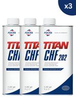FUCHS TITAN CHF 202 Power Steering and Central Hydraulic Fluid Automotive 1L x 3