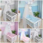 BABY NURSERY CANOPY DRAPE MOSQUITO NET WITH HOLDER TO FIT CRIB 