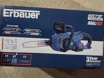 Erbauer ert1037chn 36v battery chainsaw complete with battery and charger