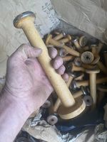 Vintage Wooden Industrial Textile Bobbins ,Antique Cotton Spools Job Lot 300