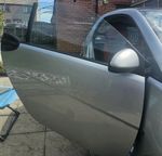 Smart Fortwo 451 2007-2014 Front Right Driver Side Complete Door in Silver.