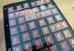 GREAT BRITAIN: COLLECTION OF 52 UNUSED 1D RED PLATES