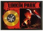 CHESTER BENNINGTON --- LINKIN PARK SIGNED GOLD CD DISC COLLECTABLE GIFT /02