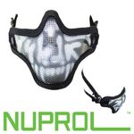 Nuprol Black Skull Mesh Face Mask Airsoft MILSIM Protection BB FREE UK DELIVERY