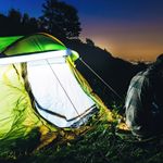 B- Inflatable Camping Lantern Foldable Light Strip Easy To Store For Outdoor
