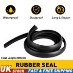 Universal H-Shape Rubber Seal Strip for Windshield Sunroof Door Leak Noise 10ft