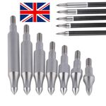 12PCS 75-300gr Archery Field Points Arrowheads Steel Arrow Tips Shooting Target