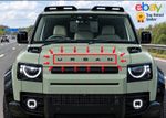 Official Gloss Black URBAN Bonnet Badge Letters For Range Rover / Defender