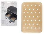 80 Perforated Air Fryer Liners 14cm x 20cm Disposable Parchment Baking Paper