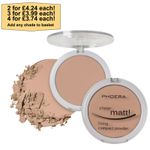 Phoera Compact Fixing Powder - Sheer Matte Foundation Setting Powder Make-up