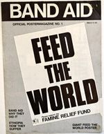 Band Aid Feed the World Poster Magazine 1984 Issue 1 Rare Vintage magazine