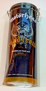 MOTORHEAD PALE ALE EMPTY COLLECTABLE TIN - HOLDER - BOX BOTTLE