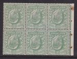 SG218cWi 1/2d Inverted Booklet Pane UNMOUNTED MINT(387)