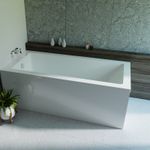 Cheap White Acrylic Single Ended Bath 1650 x 700 Bath 5mm -No Tap Holes