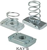 UNISTRUT TYPE CHANNEL NUTS LONG SPRING SHORT SPRING NO SPRING BZP M6 M8 M10 M12 