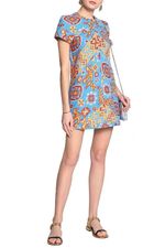 $5500 Valentino NWT Metallic Jacquard Mini Dress blue UK 8 US4