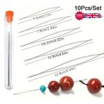10pcs Big Eye Beading Needles Threading Tool Set for Bracelet Jewelry DIY 2 Size