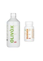 SNEP Olivox Detox Cleanse 1000ml + Fat Burner 60 Caps Weight Loss Supplement UK